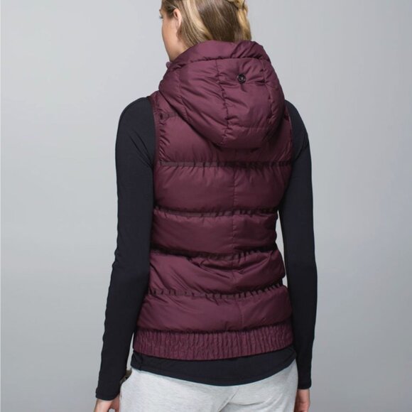 Lululemon Women Size 4 Chilly Chill Reversible Hooded Vest Goose Down Waterproof - Picture 2 of 10